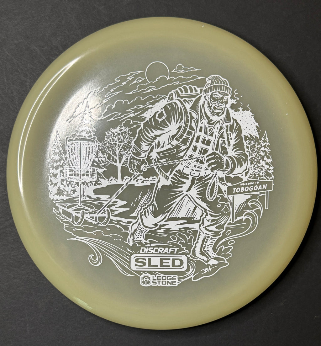 Worlds edition mega glow Sled. Toboggan 3/2/-1/2