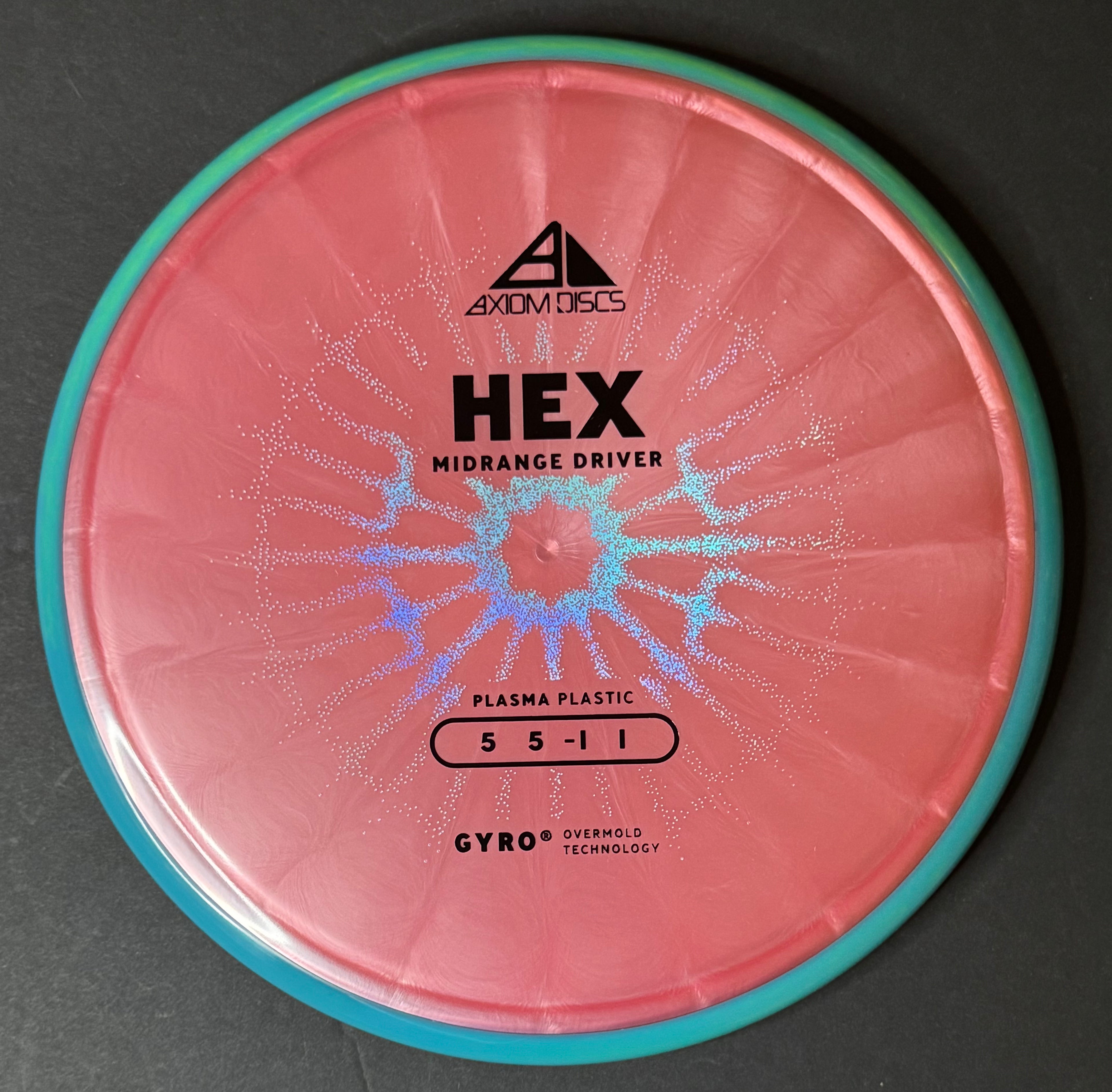Axiom Plasma Hex 5/5/-1/1. Pre-order. Color & Weight will vary. Ship on 7/24.